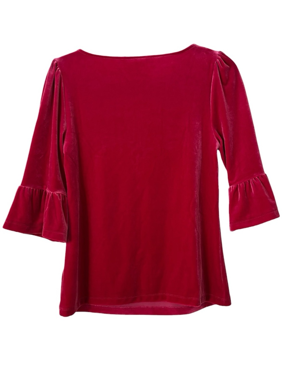 Boden Velvet Ruffle Sleeve Top - Picture 4 of 4